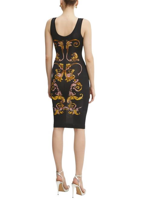 Abito midi a sottoveste Outline Barocco VERSACE JEANS COUTURE | Abiti | 78HAO9P6 JS473G89